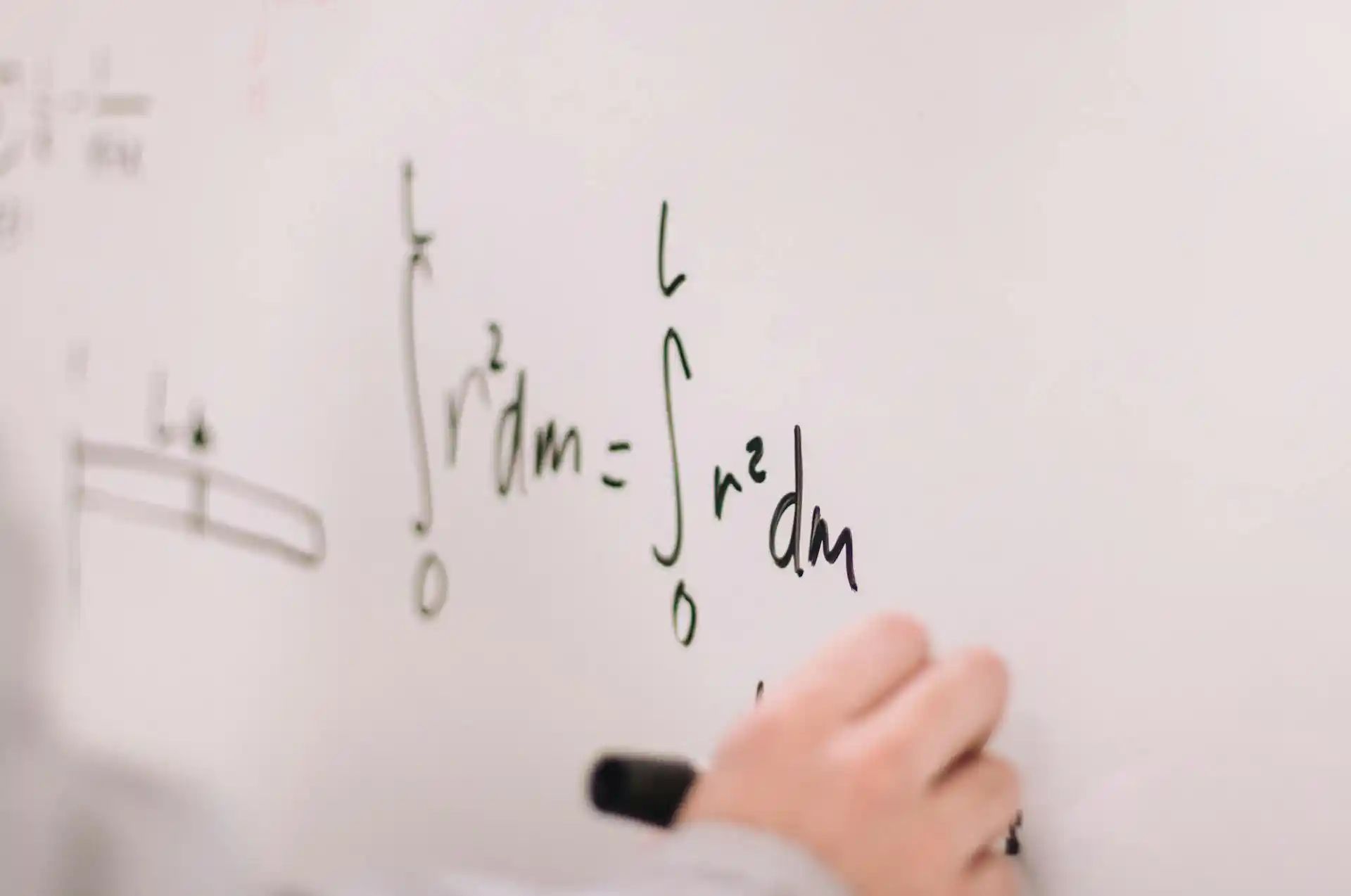 A student solving a math problem